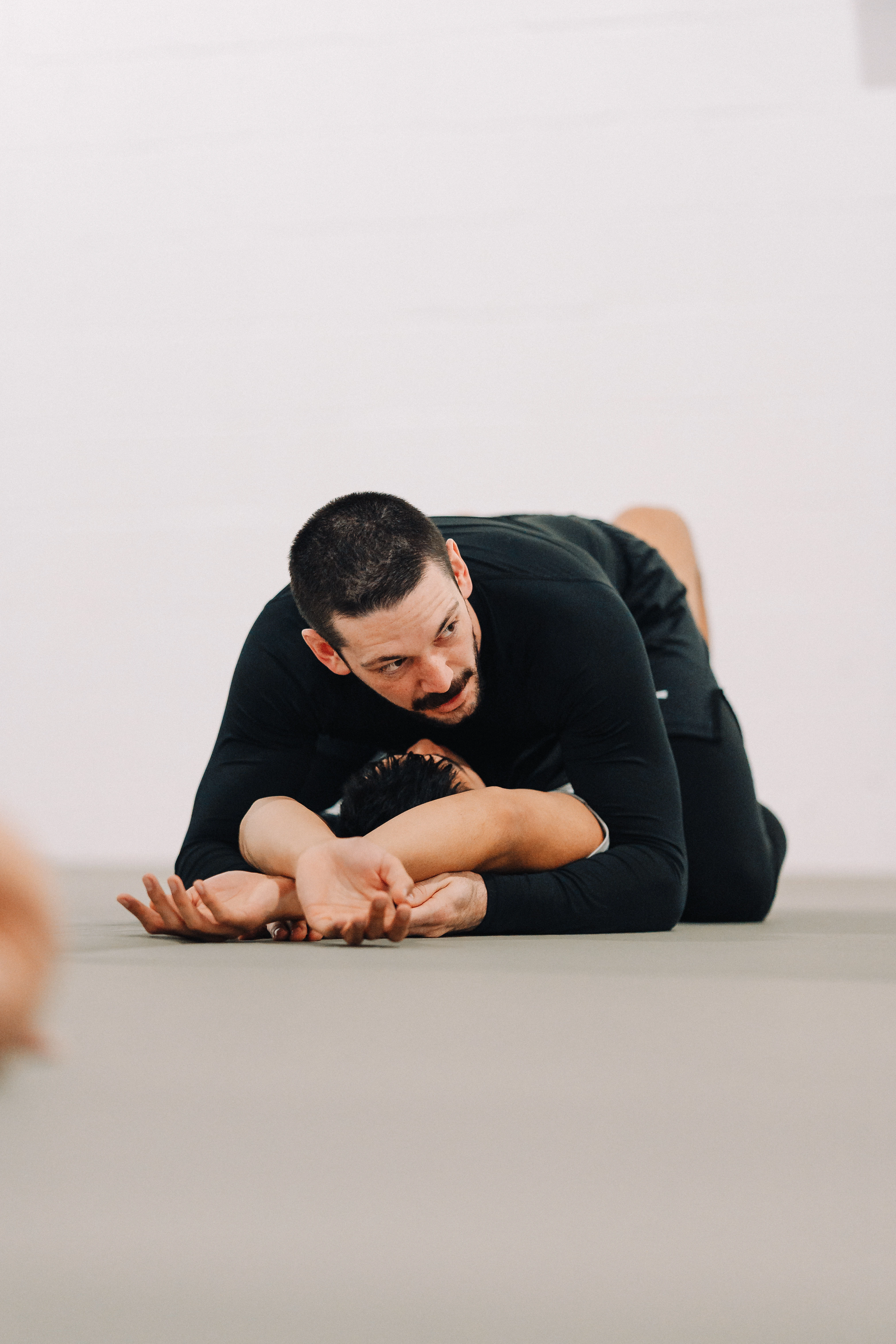 Jiu-Jitsu technique demonstration at Haven Grappling Academy